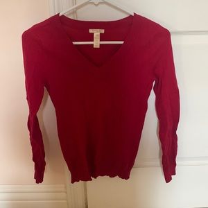 Red long sleeve tee